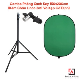 Combo Phông Xanh Key 150x200cm (Kèm Chân Linco 2m1 Và Kẹp Cố Định)