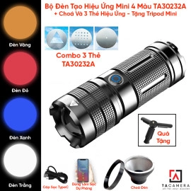 Bộ Đèn Tạo Hiệu Ứng Mini 4 Màu + Choá Và 3 Thẻ Hiệu Ứng - Tặng Tripod Mini - TA30232A Bộ Đèn Tạo Hiệu Ứng Mini 4 Màu + Choá Và 3 Thẻ Hiệu Ứng - Tặng Tripod Mini - TA30232A