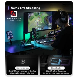 Bàn Trộn Ulanzi AX01 UCaster RGB Live Sound Card 4 Kênh