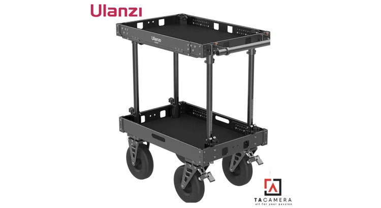Xe Đẩy Thiết Bị 2 Tầng Cho Studio Ulanzi CAR01 - Tải Trọng 250kg