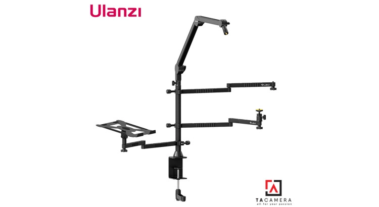 Kẹp Ulanzi Vijim LS21 - Bộ Boom Arm Cho Người Sáng Tạo Đa Chức Năng Nhất Gắn Toàn Bộ Đèn, Micro, Máy Ảnh, Laptop