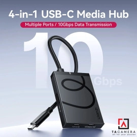 Bộ Chuyển Đổi 4 in 1 Cho iPhone 15/16 Ulanzi H1 Hỗ Trợ Dual USB-C/3.2 4K HDMI Tốc Độ 10Gbs