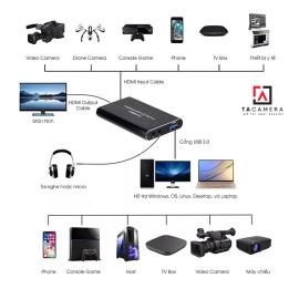 Bộ Capture Livestream HL926 - 4K 60p USB 3.0
