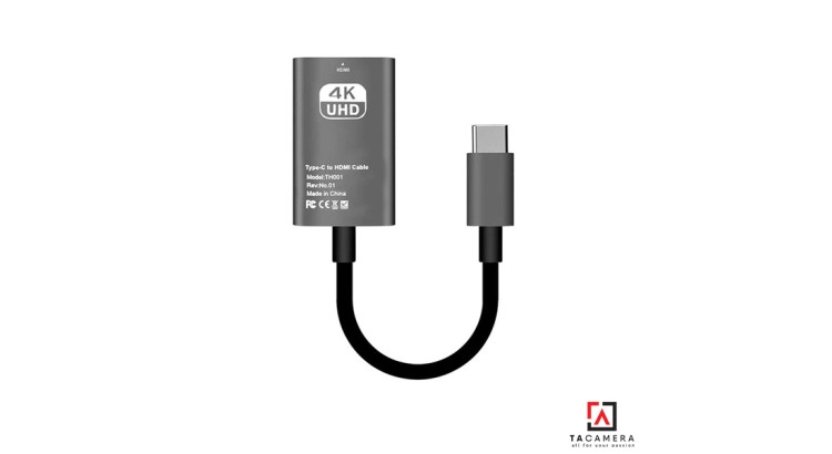 Cáp Type-C To HDMI Female 4K 30Hz Dài 20cm Chip A41 - 00161 A56-11 Upgrade New Version HL131