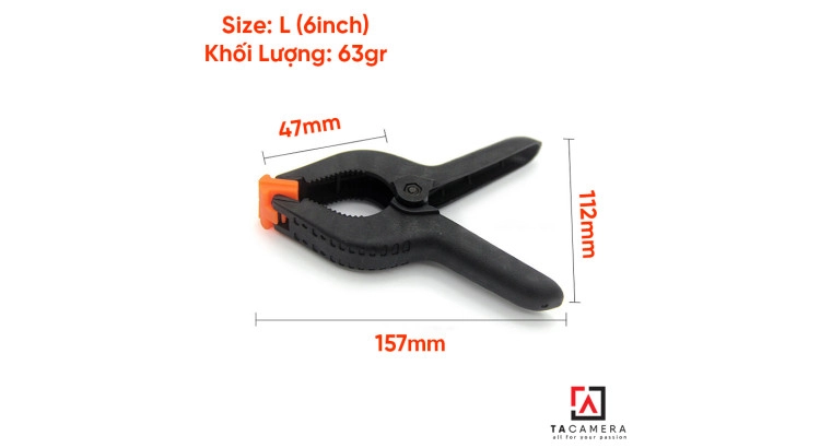 Kẹp Phông Nền Quay Phim Chụp Hình, Kẹp Đa Năng - Size L