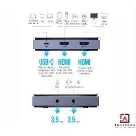 Bộ Capture Livestream Ugreen HDMI 4K 60Hz - 10937