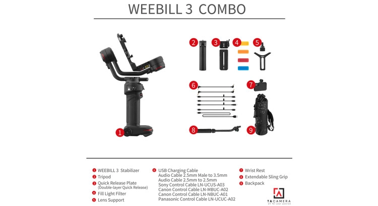 Gimbal Chống Rung Zhiyun Weebill 3 - Bản Combo