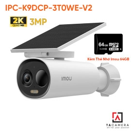 Kèm Thẻ Nhớ 64Gb - Camera Ngoài Trời Imou Cell 3C IPC-K9DCP-3T0WE-V2 2K 3MP Kèm Pin Năng Lượng Mặt Trời