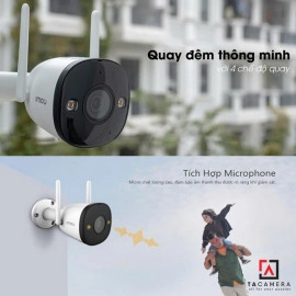Kèm Thẻ Nhớ 64Gb - Camera Wifi Ngoài Trời Imou Bullet 2C IPC-F52P 5MP 3K - An Ninh Tối Ưu, Cảm Biến Chuyển Động, Chống Nước IP67