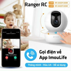 Camera Wifi Không Dây Trong Nhà Imou Ranger RC IPC-GK2CP-5C0WR 5MP, Đàm Thoại 2 Chiều, Nút Call Gọi Điện