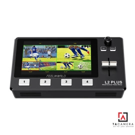 Thiết Bị Phát Trực Tiếp - LiveStream Chuyên Nghiệp FeelWorld LivePro L2 Plus HDMI Live Stream Switcher 5.5"