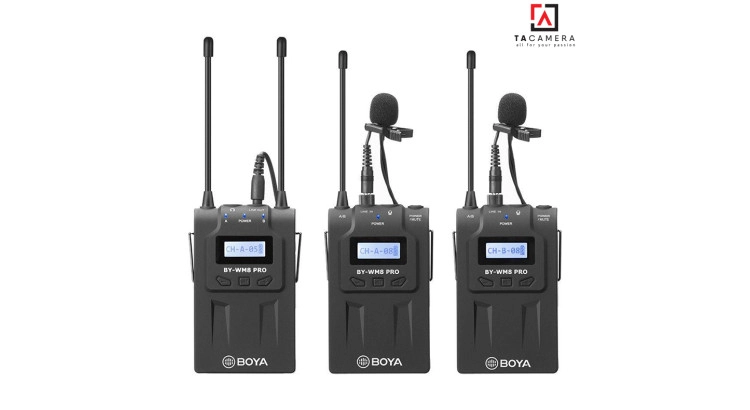 Micro Không Dây Boya BY-WM8 Pro-K2 ( TX+TX+RX ) - Chính Hãng