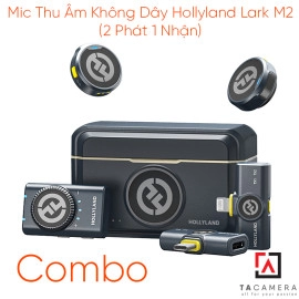 Mic Thu Âm Không Dây Hollyland Lark M2 (2 Phát 1 Nhận) - Combo