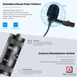 Micro Thu Âm Cài Áo Boya BY-M1 Pro ii - Giảm Ổn (Chính Hãng)