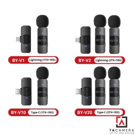 Micro Thu Âm Không Dây Cho Điện Thoại Boya BY-V2 - Cổng Lightning