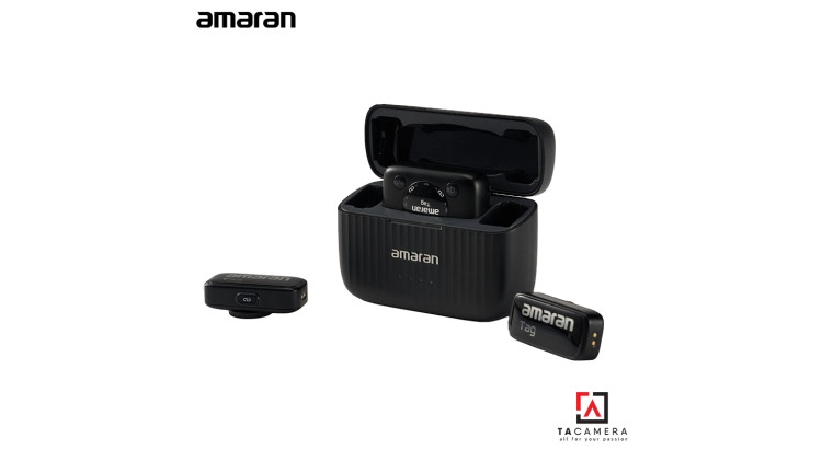Micro Thu Âm Không Dây Cho Điện Thoại Cổng Lightning - Amaran Tag - Màu Đen