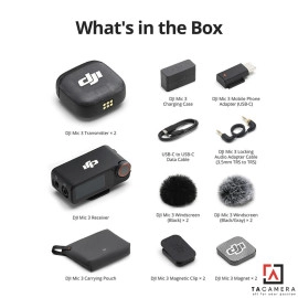 Micro Thu Âm Không Dây DJI Mic 3 (2 TX + 1 RX + Charging Case)