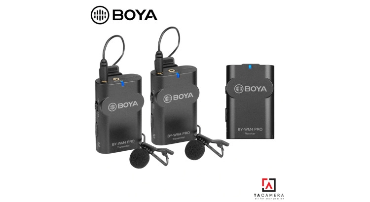 Micro Không Dây Boya BY-WM4 Pro-K2 ( TX+TX+RX ) - Chính Hãng