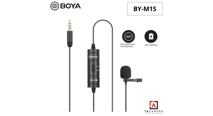 Micro Thu Âm Cài Áo Boya BY-M1s (Chính hãng)