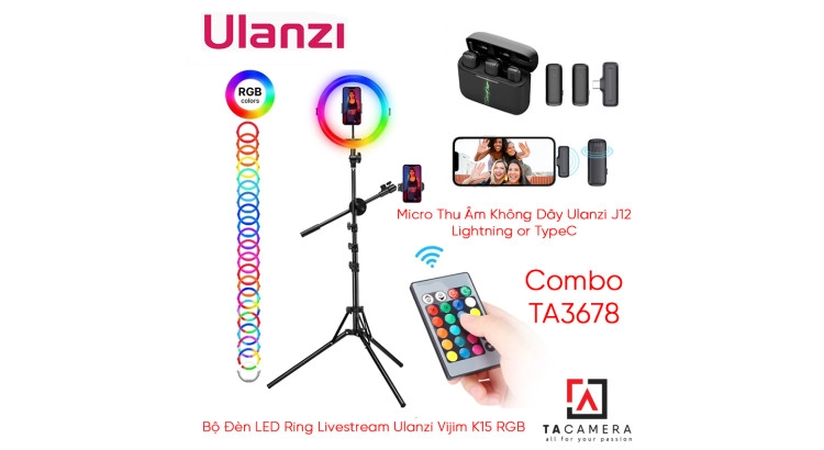 Combo Quay Video - Livestream - Youtube - Tiktok TA3678