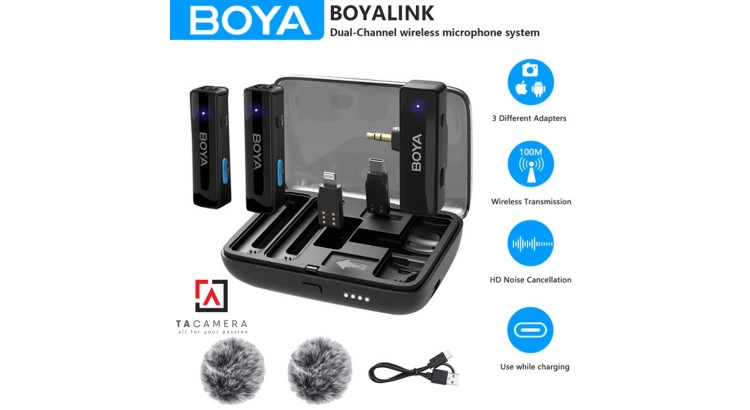 Micro Thu Âm Không Dây Boya 3 in 1 - Boya Link