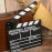 Bảng Clapper Board - Phụ Kiện Chụp Ảnh Quay Phim - Gỗ 27x30cm