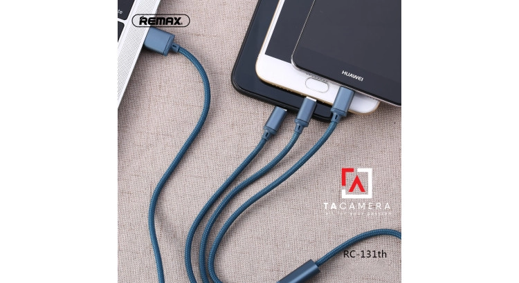 Cáp sạc 3 in 1 Lightning - Micro USB - Type C - Remax RC-131TH