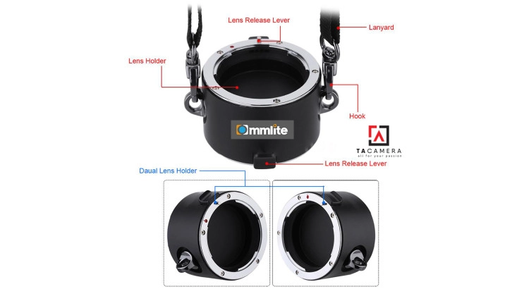 Lens HOLDER - Đế Gắn 2 Lens Thao Tác Nhanh for Sony