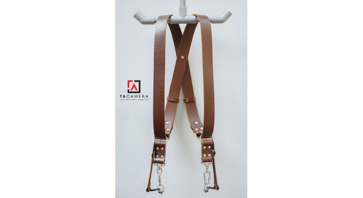 Dây Đeo 2 Máy Ảnh - Double Strap Da Thật Handmade TA5003