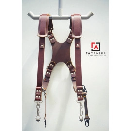 Dây Đeo 2 Máy Ảnh - Double Strap Da Bò Handmade TA5008