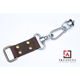 Bộ Tai Gắn Máy Ảnh Da Bò + Ốc 1/4 Inox TA5061