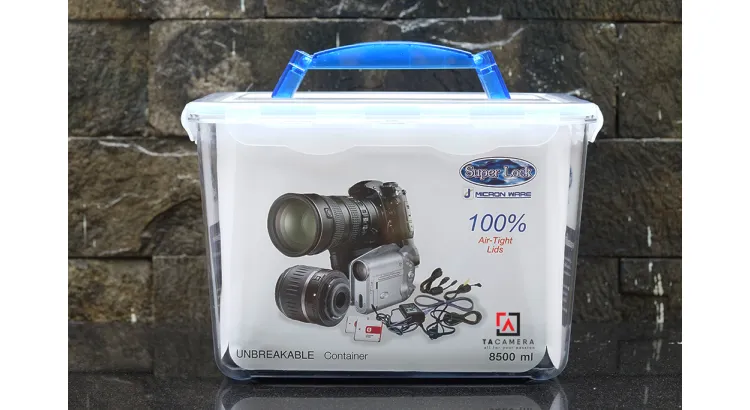Combo Hộp Chống Ẩm Máy Ảnh TA-11 - Hộp Superlock Tritan Thái Lan - 8,5L