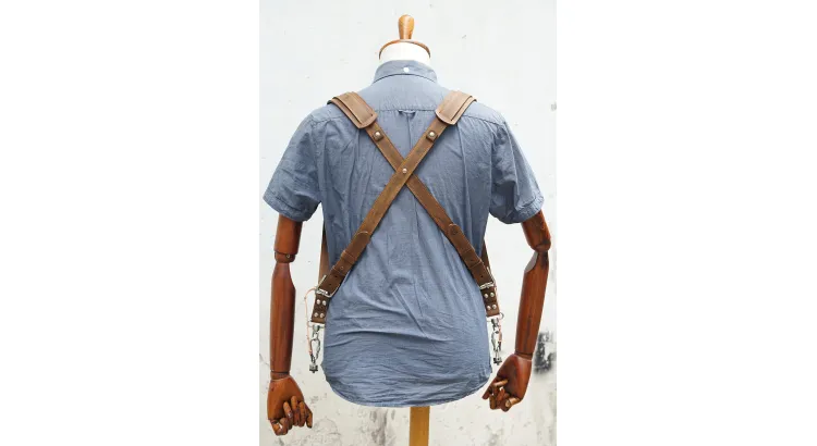 Dây Đeo 2 Máy Ảnh - Double Strap Da Bò Handmade TA5002