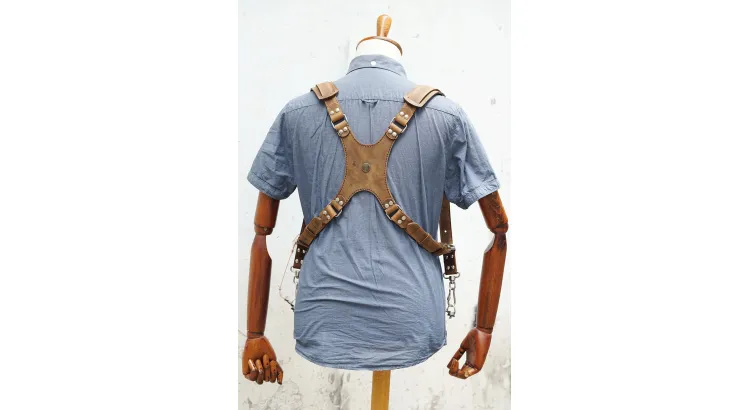 Dây Đeo 2 Máy Ảnh - Double Strap Da Bò Handmade TA5009
