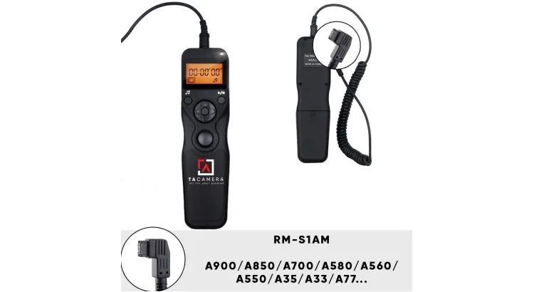 Dây Bấm Mềm Máy Ảnh Có LCD for Sony RM-S1AM