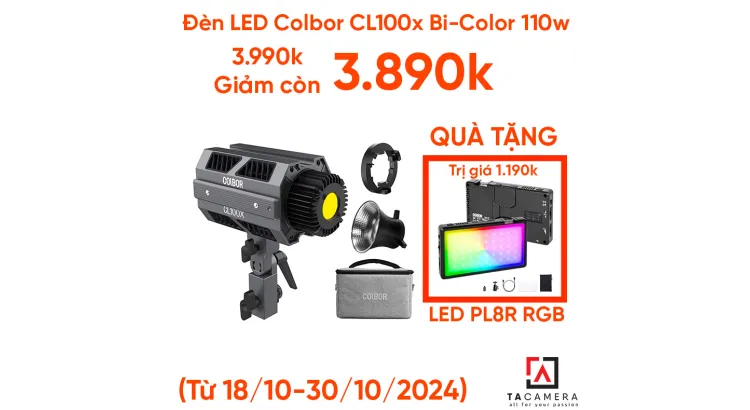 Đèn LED Colbor CL100X Bi-Color LED Monolight- 2700-6500K 120w